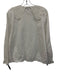 J Crew Size Small White Cotton Long Sleeve Lace Trim Button Front Collar Top White / Small