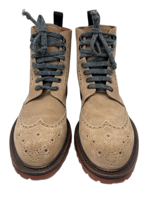 Eleventy Shoe Size 43 Brown Suede Lace Up Ankle High oxford Men's Boots Brown / 43