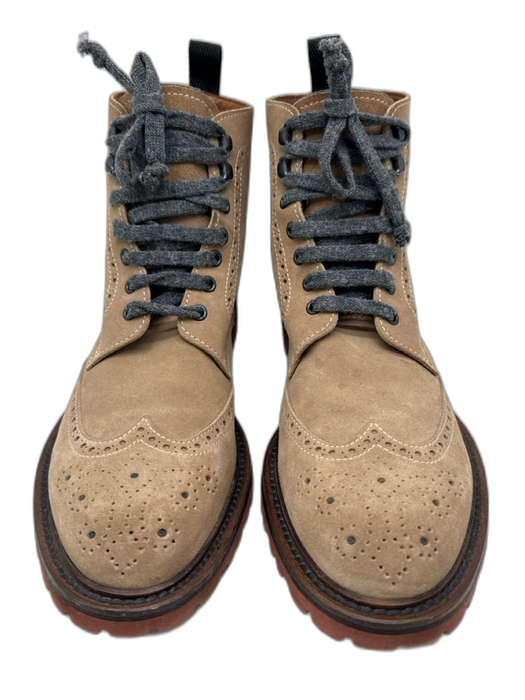 Eleventy Shoe Size 43 Brown Suede Lace Up Ankle High oxford Men's Boots Brown / 43