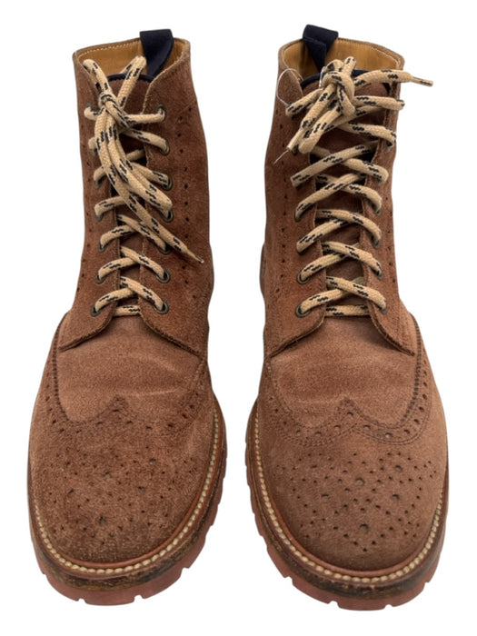 Brunello Cucinelli Shoe Size 44 Brown Suede Lace Up Ankle High oxford Boots Brown / 44