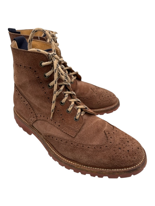 Brunello Cucinelli Shoe Size 44 Brown Suede Lace Up Ankle High oxford Boots Brown / 44