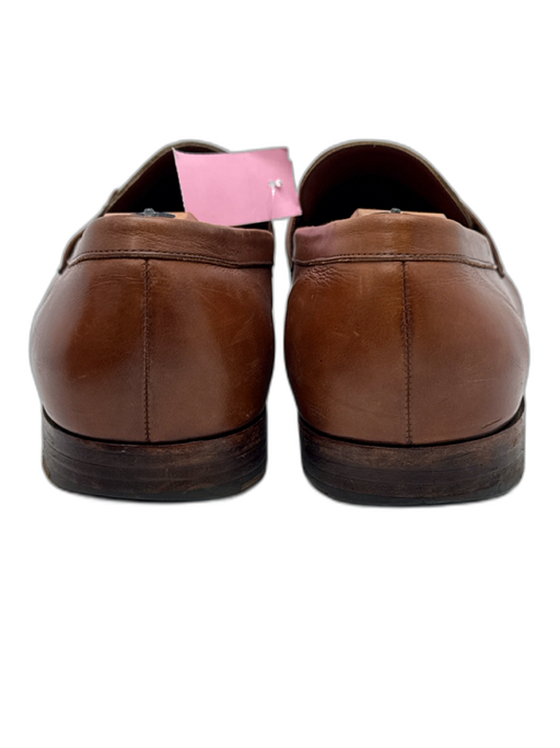 Barker Black Shoe Size 13 AS IS Brown Leather Square Toe Silver Hardware Shoes Brown / 13