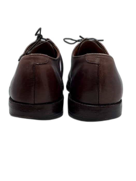 Allen Edmonds Shoe Size 12 AS IS Brown Leather Lace Up Stacked Heel Men's Shoes Brown / 12