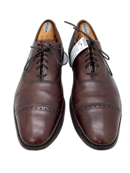 Allen Edmonds Shoe Size 12 AS IS Brown Leather Lace Up Stacked Heel Men's Shoes Brown / 12