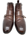 Santoni Shoe Size 11 Brown Leather Buckle Detail Ankle High Men's Shoes Brown / 11
