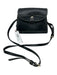 Dooney & Bourke Black Coated Canvas Flap Crossbody Bag Black / Small