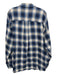 Dsquared Size 54 Blue & White Cotton Plaid Button Up Men's Long Sleeve Shirt Blue & White / 54