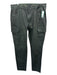 Monfrere Size 36 Green & Black Cotton Blend Cheetah Khaki Cargo Men's Pants Green & Black / 36