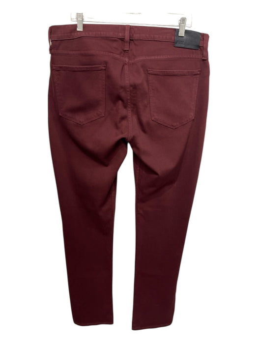 Paige Size 36 Dark Red Cotton Blend Solid Khaki Men's Pants Dark Red / 36