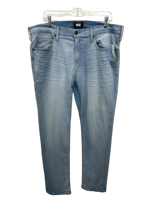 Paige Size 36 Light Wash Cotton Blend Solid Jean Men's Pants Light Wash / 36