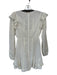 Free People Size 0 Ivory Cotton Long Sleeve Embroidered Lace Trim Dress Ivory / 0