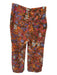 Maeve Size 2 Rust & mutli Cotton Blend High Waist Botanical Wide Leg Pants Rust & mutli / 2