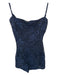 Lucy in the Sky Size S Navy Lace Spaghetti Strap Back Tie Mini Dress Navy / S