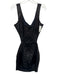 Maniere De Voir Size 12 Black Polyester & Polyurethane Sleeveless Dress Black / 12