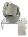 IRO White & Silver Leather Oversized Buckle Wide Belts White & Silver / 80