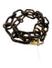 Michael Kors Brown & Gold Tone Resin & Metal Tortoiseshell Graduated Necklace Brown & Gold Tone