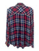 Rails Size M Navy, Red, White Lyocell & Rayon Long Sleeve Plaid Button Up Top Navy, Red, White / M