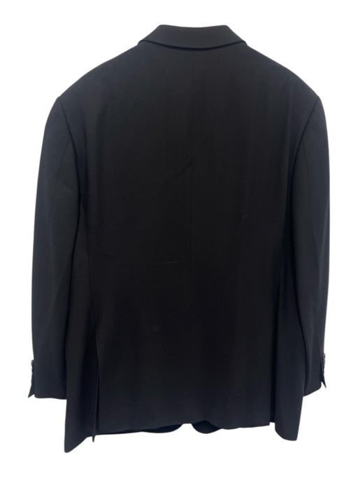 Armani Collezioni Black Wool Solid 2 Button Men's Suit Black / 44r