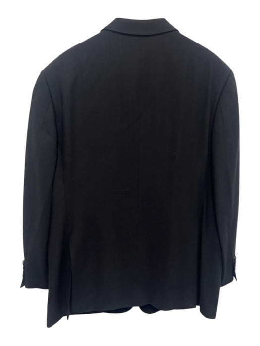 Armani Collezioni Black Wool Solid 2 Button Men's Suit Black / 44r