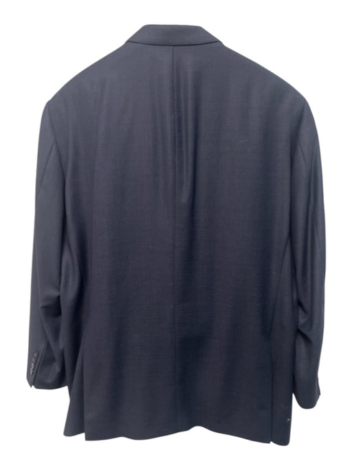 Peter Millar Navy Blue Wool Solid 2 Button Men's Suit Navy Blue / 46R