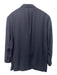 Peter Millar Navy Blue Wool Solid 2 Button Men's Suit Navy Blue / 46R