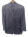 Peter Millar Navy Blue Wool Solid 2 Button Men's Suit Navy Blue / 46R