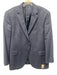 Peter Millar Blue & Gray Wool Plaid 2 Button Men's Blazer Blue & Gray / 44r