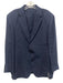 Peter Millar Navy Blue Linen Solid 2 Button Men's Blazer Navy Blue / XL