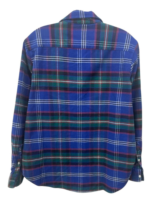 Frank & Eileen Size S Blue, Red, Green Cotton Flannel Plaid Long Sleeve Top Blue, Red, Green / S