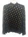 Oliphant Size S Black & Multi Viscose Blend Long Sleeve Shimmer Thread Top Black & Multi / S