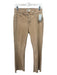 DL1961 Size 28 Tan Cotton Blend Mid Rise Raw Hem Bootcut Jeans Tan / 28