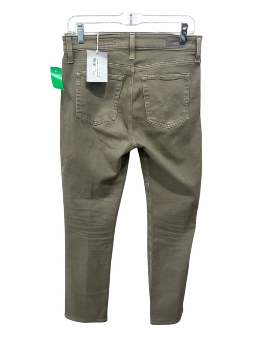 Adriano Goldschmied Size 28 Khaki Green Cotton Blend High Rise Jeans Khaki Green / 28