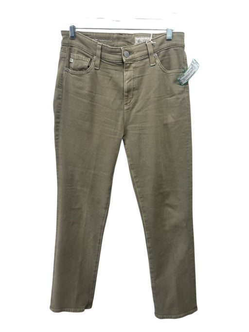 Adriano Goldschmied Size 28 Khaki Green Cotton Blend High Rise Jeans Khaki Green / 28
