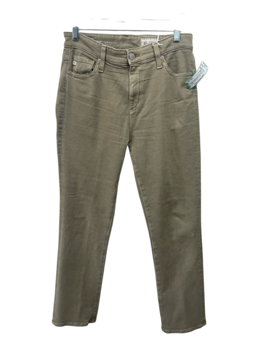 Adriano Goldschmied Size 28 Khaki Green Cotton Blend High Rise Jeans Khaki Green / 28