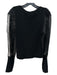 Veronica Beard Size Large Black Merino Wool Chiffon Long Balloon Sleeve Sweater Black / Large