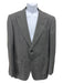 Tom Ford Gray & Black Silk Micro Peak Lapel 2 Button Men's Blazer Gray & Black / 50