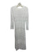 Tyler Boe Size Small White Long Sleeve Open Knit Scalloped Hem Dress White / Small