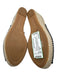 Respoke Shoe Size 39 Beige & Blue Silk Espadrille Wedge Peep Toe Sandals Beige & Blue / 39
