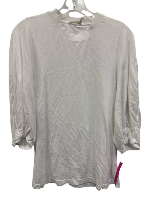 Chloe Size Est. Size Small White Cotton Short Sleeve Top White / Est. Size Small