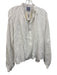 Thierry Colson Size Small White Linen Long Sleeve Top White / Small