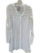 Johnny Was Size XL White Cupra Long Sleeve lace accent Button Down Top White / XL
