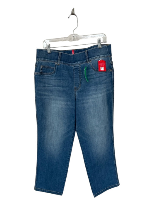 Spanx Size 1X Med Light Wash Cotton Blend Waist Band Straight Leg Jeans Med Light Wash / 1X