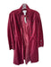 Newport News Size 8 Maroon Velvet Long Sleeve Buttons Military Style Coat Maroon / 8