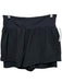 Spanx Size L Black Polyester Blend Elastic Waistband Perforated Athletic Shorts Black / L
