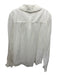 ME + EM Size 12 White Coated Long Sleeve Button Front Sheer Collar Top White / 12
