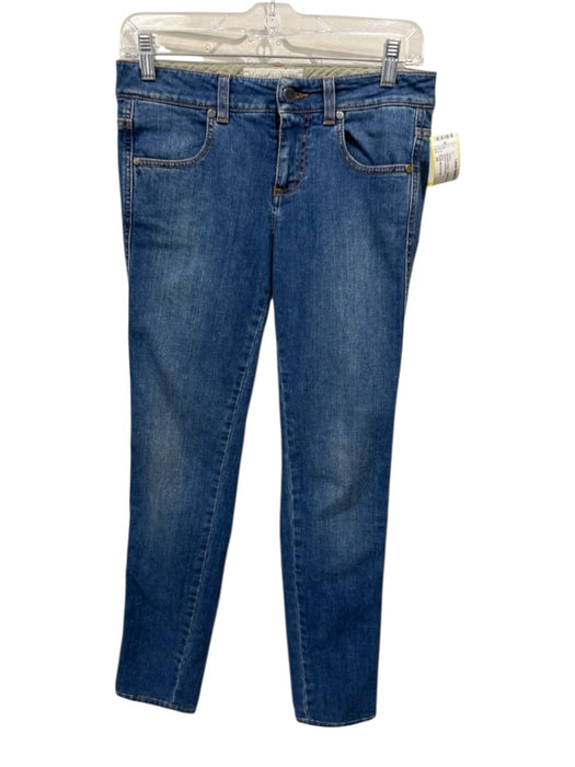 Stella McCartney Size 26 Medium Wash Cotton Denim Low Rise Skinny Jeans Medium Wash / 26