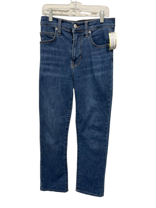 Veronica Beard Jeans Size 27 Dark Wash Cotton Denim High Rise Whiskering Jeans Dark Wash / 27