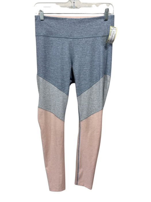 Outdoor Voices Size Medium Blue, Orange, White Polyester Blend Leggings Blue, Orange, White / Medium