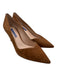 Stuart Weitzman Shoe Size 8 Brown Leather Suede Pointed Toe Low Heel Pumps Brown / 8
