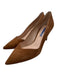 Stuart Weitzman Shoe Size 8 Brown Leather Suede Pointed Toe Low Heel Pumps Brown / 8